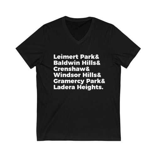 BNLA CITIES Unisex Jersey Short Sleeve V-Neck Tee