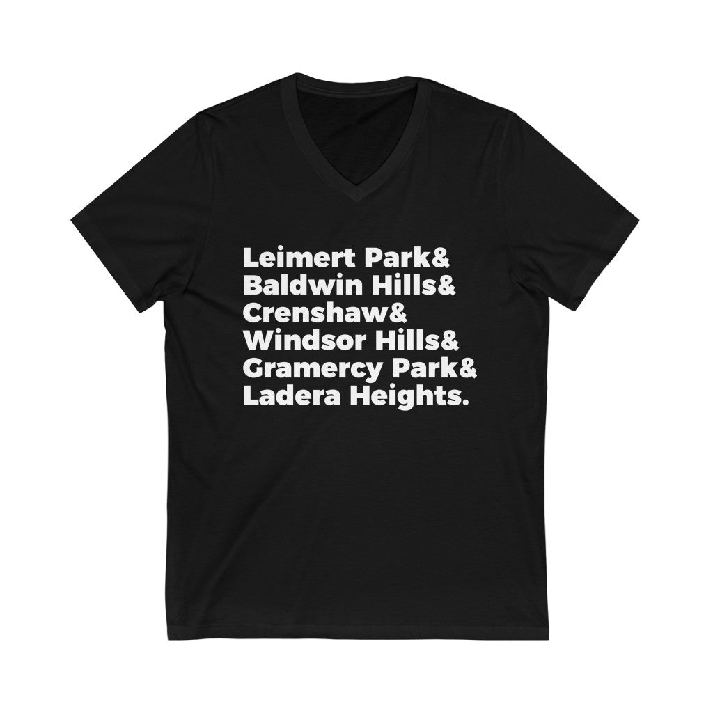 BNLA CITIES Unisex Jersey Short Sleeve V-Neck Tee