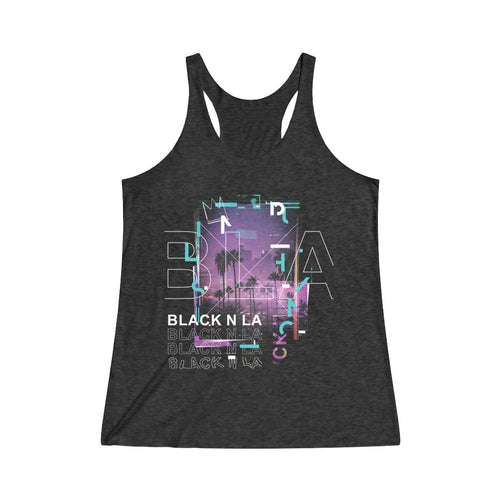 BNLA photog Women's Tri-Blend Racerback Tank