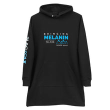 Load image into Gallery viewer, Blackout Melanin Hoodie dress