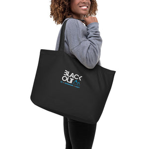 Blackout XXII Large organic tote bag