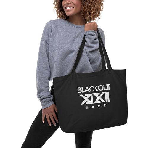 Blackout XXII Large organic tote bag