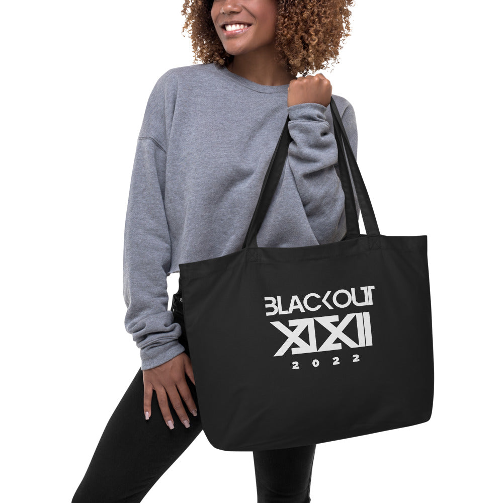 Blackout XXII Large organic tote bag