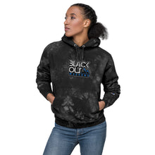 Load image into Gallery viewer, Blackout STKR Unisex Champion Embroidered tie-dye hoodie