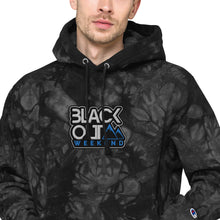 Load image into Gallery viewer, Blackout STKR Unisex Champion Embroidered tie-dye hoodie