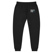 Load image into Gallery viewer, Blackout MTN - Black Unisex fleece sweatpants BWS23