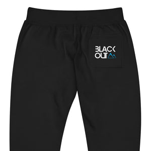 Blackout MTN - Black Unisex fleece sweatpants BWS23