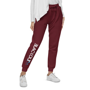 BlACKOUT MTN - Burgandy Unisex fleece sweatpants