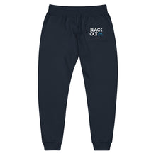 Load image into Gallery viewer, Blackout MTN - Black Unisex fleece sweatpants BWS23