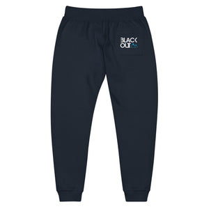 Blackout MTN - Black Unisex fleece sweatpants BWS23