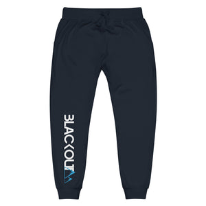 Blackout MTN - Black Unisex fleece sweatpants BWS23