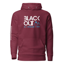 Load image into Gallery viewer, Blackout MTN SSP - BurgandyUnisex Hoodie