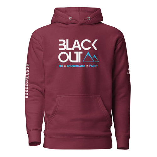Blackout MTN SSP - BurgandyUnisex Hoodie