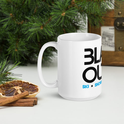 White glossy mug