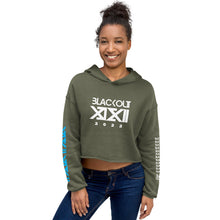 Load image into Gallery viewer, XXII Crop Hoodie Blackout